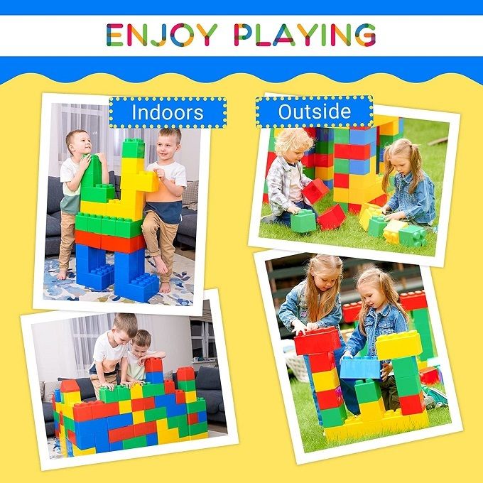 Big Building Blocks Set for Toddlers Kids Construction Toy Set - photo 3