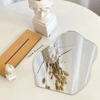 Cloud Shaped Vanity Mirror with Wooden Stand for Tabletop Desktop Use - photo 4
