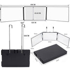 360 Degree Wall-Mounted Haircut Mirror with LED Lights & Hooks - photo 3