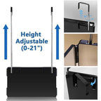 360 Degree Wall-Mounted Haircut Mirror with LED Lights & Hooks - photo 4