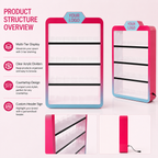 Multi-Layer LED Acrylic Clothes Rack - Foldable Freestanding Display - photo 2
