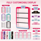 Multi-Layer LED Acrylic Clothes Rack - Foldable Freestanding Display - photo 3