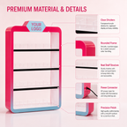 Multi-Layer LED Acrylic Clothes Rack - Foldable Freestanding Display - photo 4