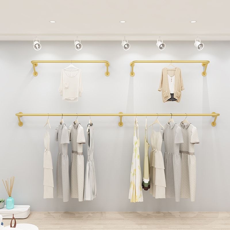 Wall Mounted Clothing Display Rack with Wheels for Retail Stores - photo 1