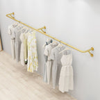 Wall Mounted Clothing Display Rack with Wheels for Retail Stores - photo 3