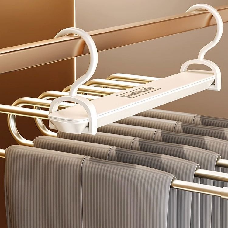 Plastic Wall Mounted Foldable Clothes Hanger Rack Organizer for Closet - photo 2