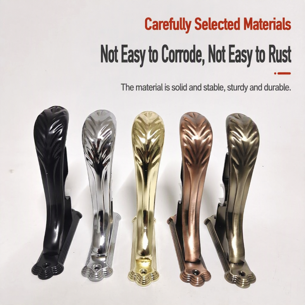 Double Track Curtain Rod Bracket - Modern Metal Window Hardware - photo 3