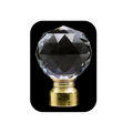 Crystal Metal Curtain Finials - Contemporary Style for Curtain Rods - photo 1