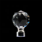 Crystal Metal Curtain Finials - Contemporary Style for Curtain Rods - photo 2