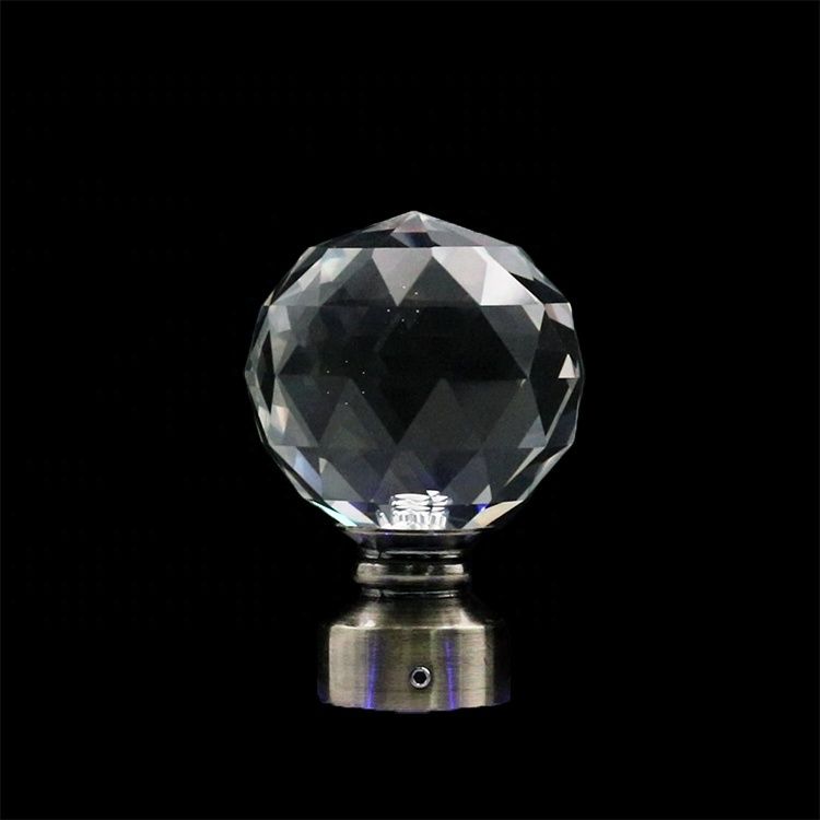 Crystal Metal Curtain Finials - Contemporary Style for Curtain Rods - photo 3