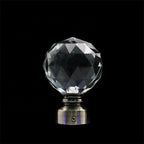 Crystal Metal Curtain Finials - Contemporary Style for Curtain Rods - photo 3
