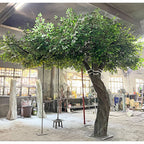 Artificial Ficus Tree Large Arch Shape Indoor Decor Plant Stand - photo 1