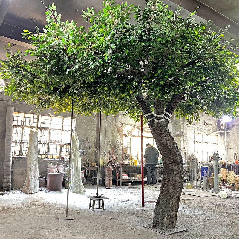 Artificial Ficus Tree Large Arch Shape Indoor Decor Plant Stand - photo 3