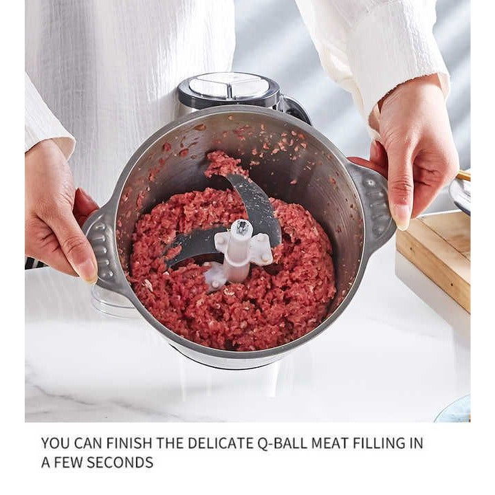 Manual Food Chopper Mini Mixer Grinder Slicer for Meat & Veggies - photo 2