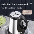 Manual Food Chopper Mini Mixer Grinder Slicer for Meat & Veggies - photo 3