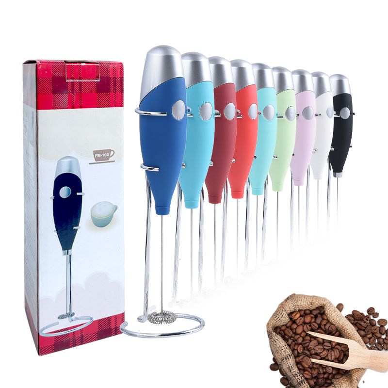 Handheld Electric Milk Frother Whisk - Portable Mini Coffee Mixer - photo 3