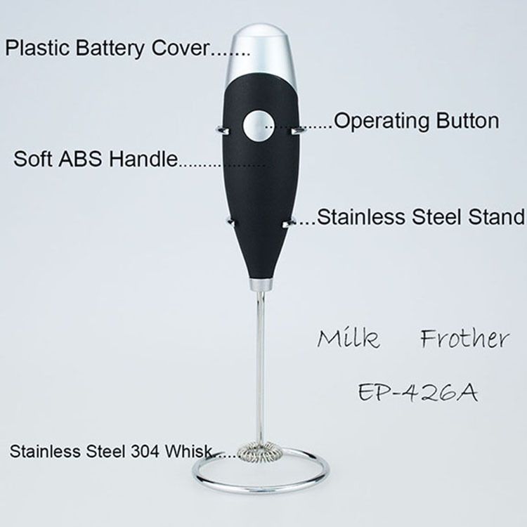 Handheld Electric Milk Frother Whisk - Portable Mini Coffee Mixer - photo 4