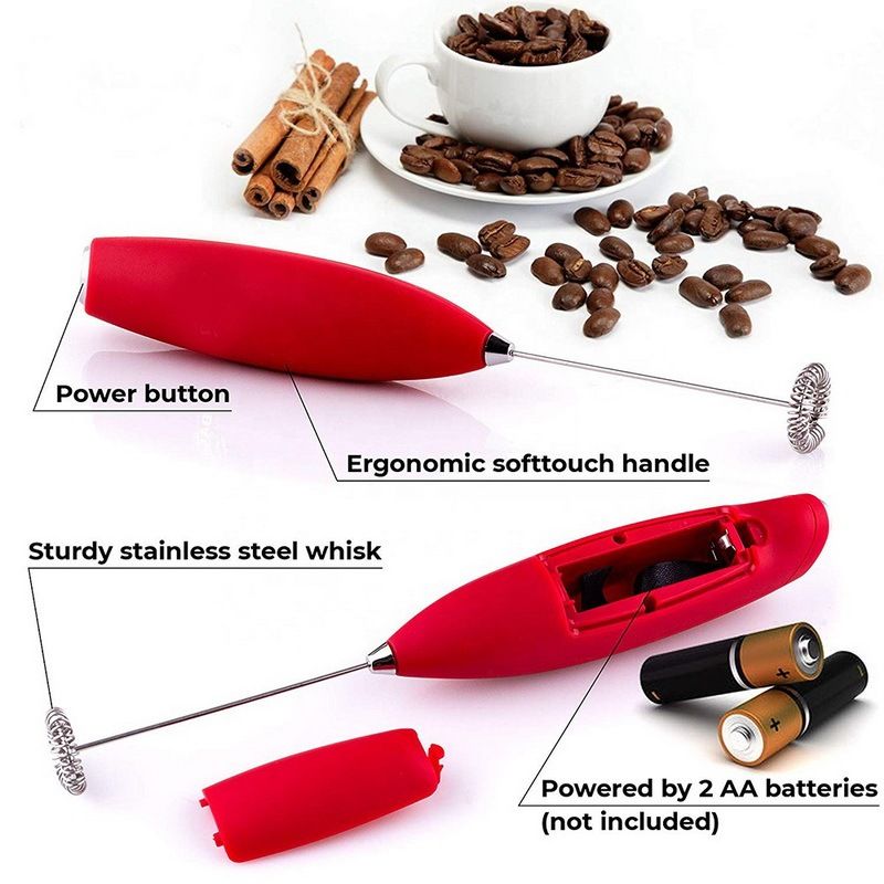 Handheld Milk Frother - Battery Operated Drink Mixer for Coffee - photo 3