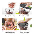 Electric Food Chopper Mini Rechargeable Portable Kitchen Tool - photo 2