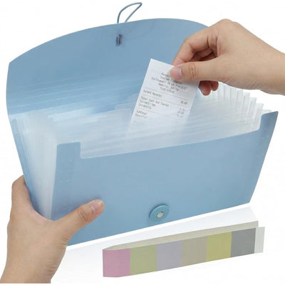 13 Pocket Expanding File Folder Organizer for Bills and Documents - photo 1