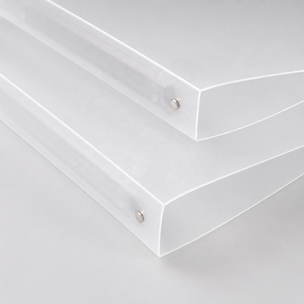 Frosted Ring Binder Folder A4 File Organiser for Office Documents - photo 3