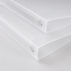 Frosted Ring Binder Folder A4 File Organiser for Office Documents - photo 3