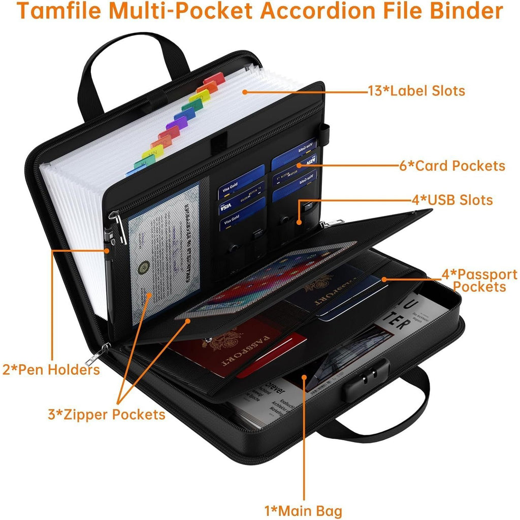 12-Pocket Accordion Expanding File Organizer for Home & Office - photo 4