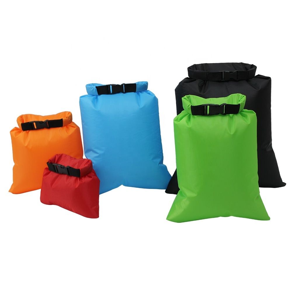 Waterproof Dry Bag Set - Lightweight Stuff Sacks for Camping Trips - photo 1