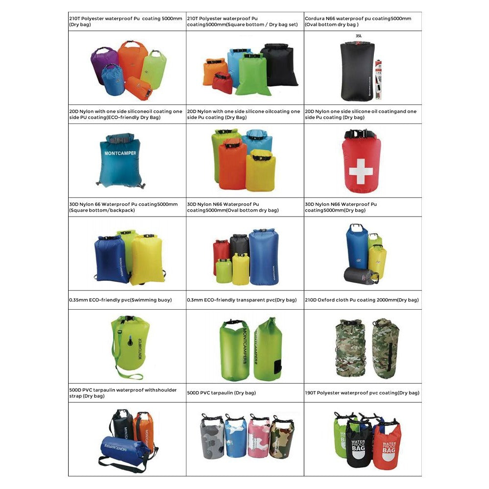 Waterproof Dry Bag Set - Lightweight Stuff Sacks for Camping Trips - photo 2