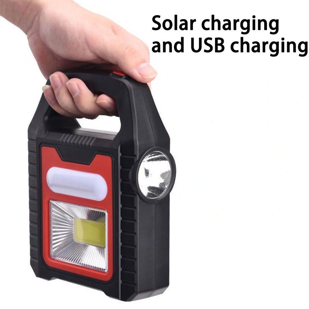Solar Rechargeable Camping Lantern COB LED Outdoor Night Light - photo 3
