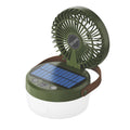 Solar LED Camping Lantern with Fan - Portable Folding Tent Light - photo 1