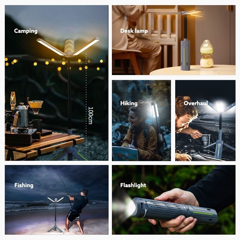 Rechargeable Telescopic LED Camping Lantern with Adjustable Stand - photo 4