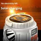 Solar Camping Lantern Dual LED White Red Rechargeable Outdoor Light - photo 2