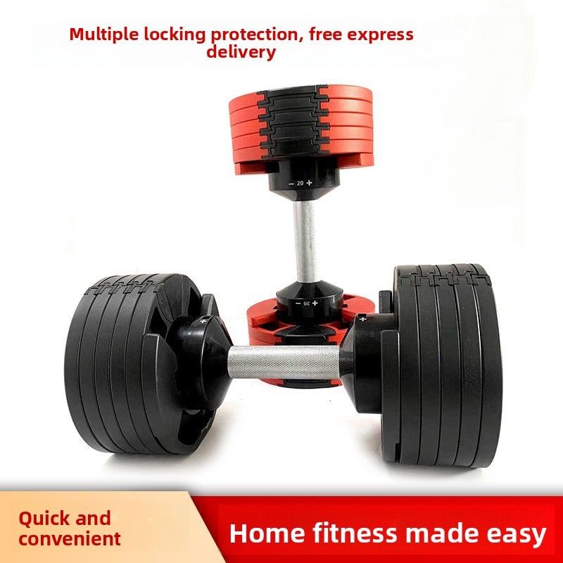 Adjustable Dumbbells Steel Set 20kg-36kg for Home Fitness Training - photo 2