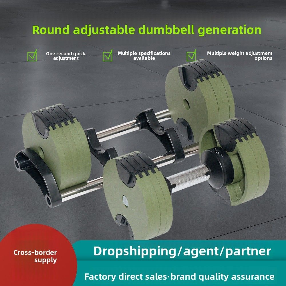 Adjustable Dumbbells Steel Set 20kg-36kg for Home Fitness Training - photo 4
