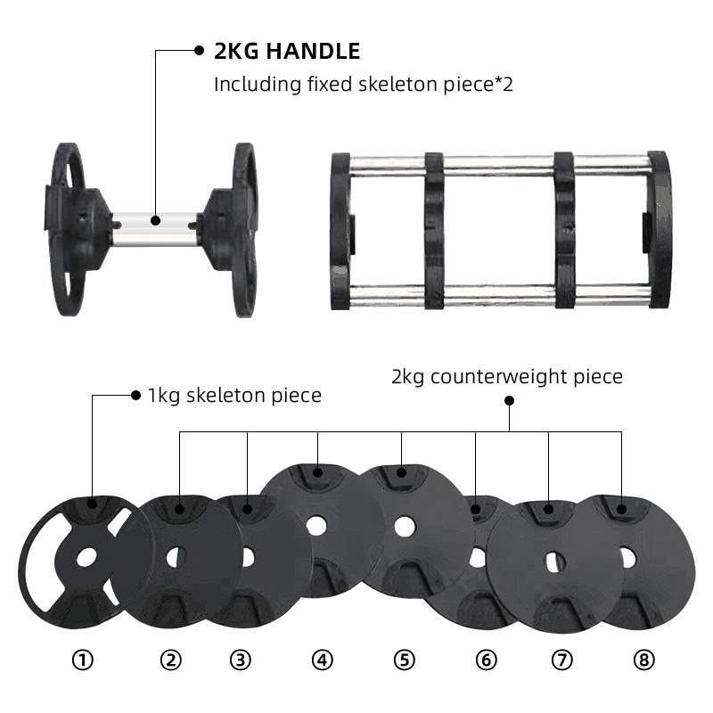 Adjustable Dumbbell Set - Fitness Gym Weights for Home Workouts - photo 3