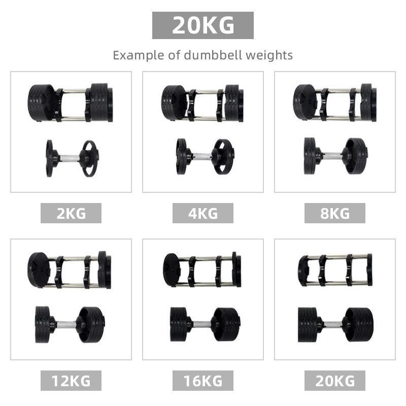 Adjustable Dumbbell Set - Fitness Gym Weights for Home Workouts - photo 4