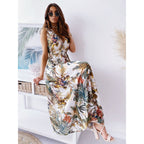 Boho Beach Maxi Dress - V Neck Floral Sundress for Women UAE - photo 4