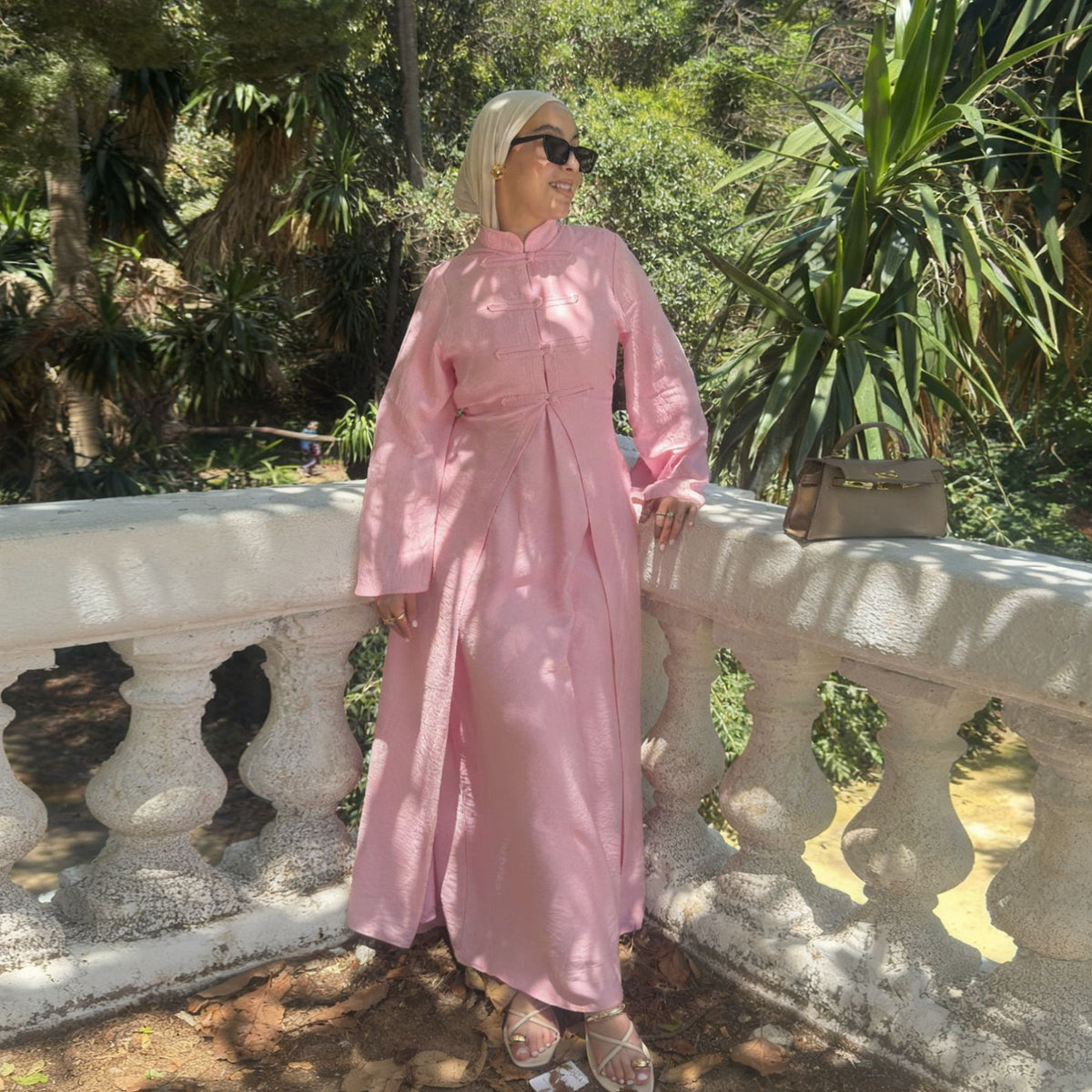 Two Piece Abaya Set for Women – Modest Plain Islamic Dress Style - photo 2