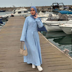 Two Piece Abaya Set for Women – Modest Plain Islamic Dress Style - photo 3