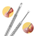Double Head Nail File Stainless Steel Manicure Tool for Nail Care - photo 1
