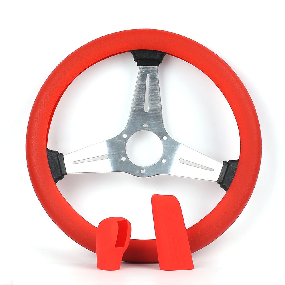 Steering Wheel Cover Set Anti Slip Silicone Gear Knob Protector - photo 2