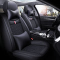 Universal Car Seat Covers Full Set PU Leather Ice Silk for 5 Seats - photo 1