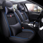 Universal Car Seat Covers Full Set PU Leather Ice Silk for 5 Seats - photo 2