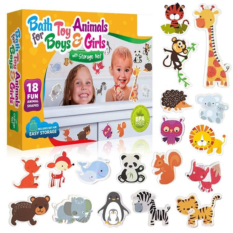 Floating Bath Toys for Kids - Foam Animal Set for Bathtime Fun - photo 3