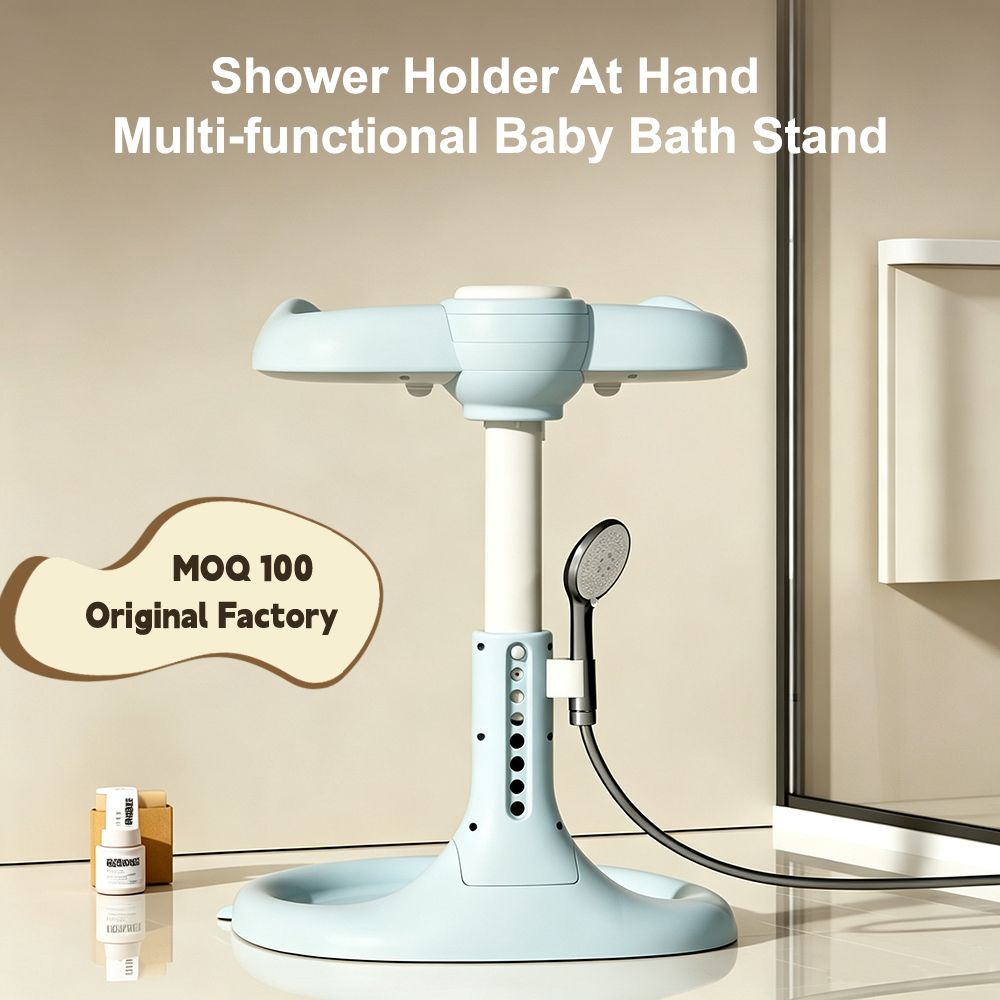 Baby Foldable Bath Support Seat - Adjustable Infant Bath Holder - photo 1