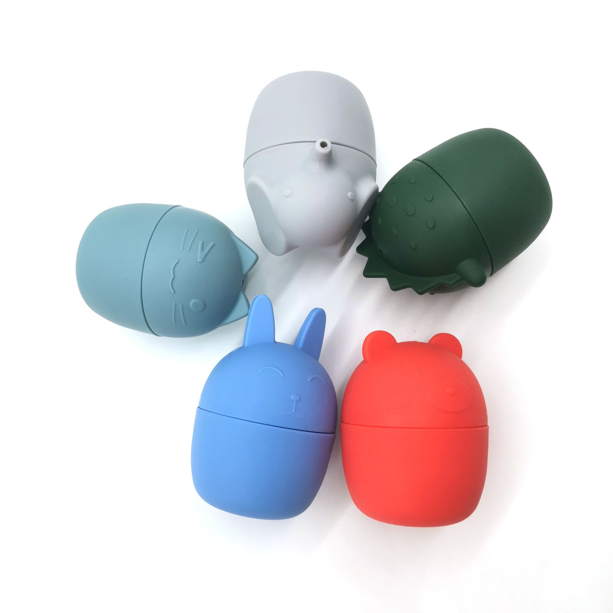 Set of 5 Cute Animal Bath Squirt Toys for Baby Bath Time Fun - photo 4