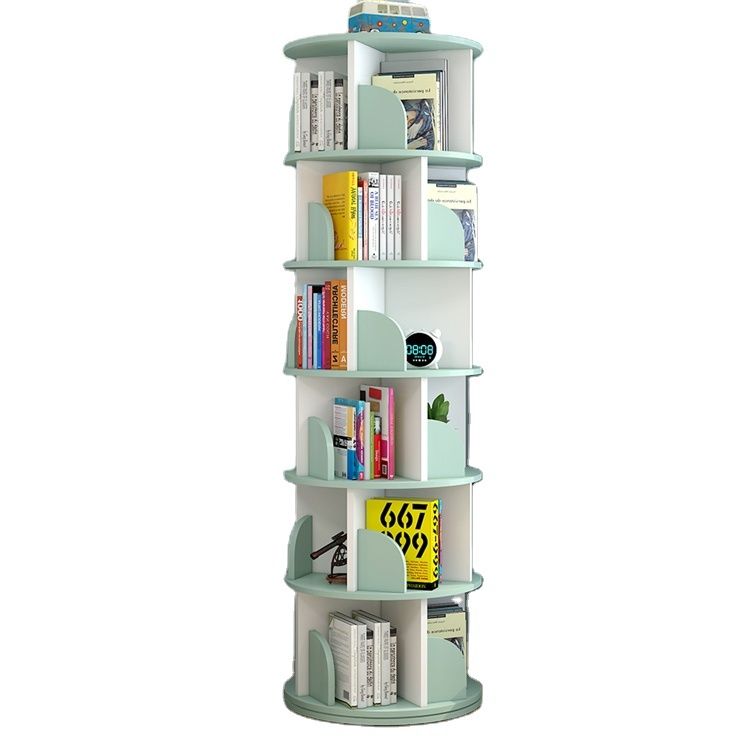 Rotating Bookshelf 360 Degree Bookcase Storage Organizer Unit - photo 3
