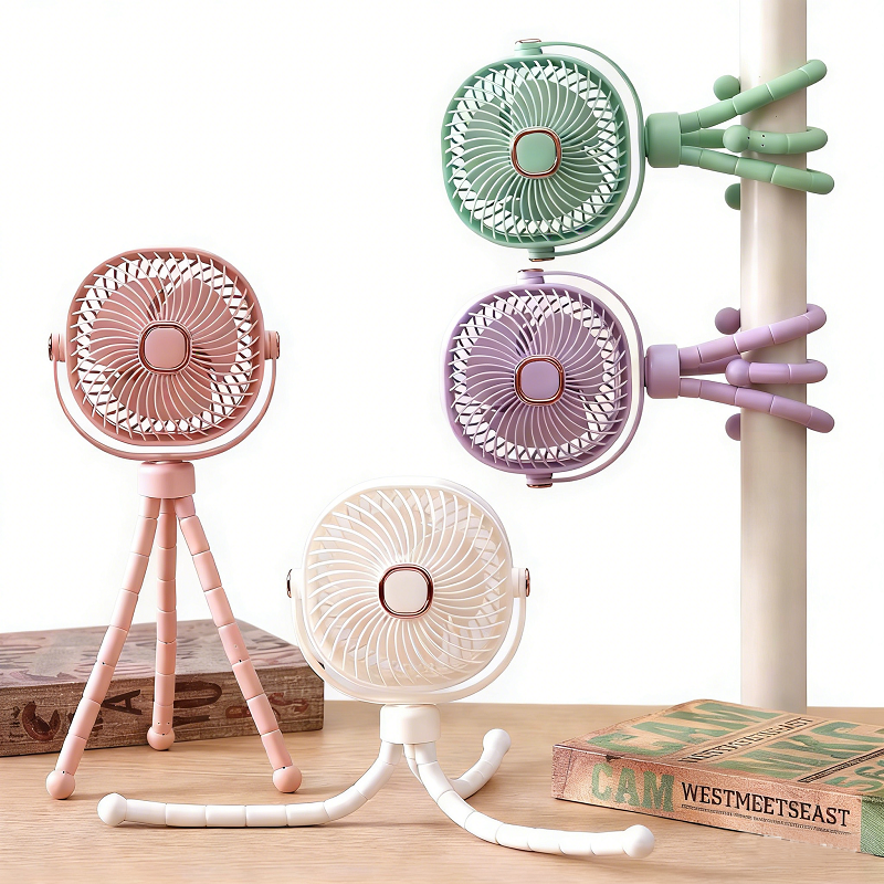USB Rechargeable Mini Small Desk Fan - Portable Handheld Clip Fan - photo 1