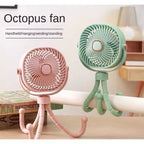 USB Rechargeable Mini Small Desk Fan - Portable Handheld Clip Fan - photo 2